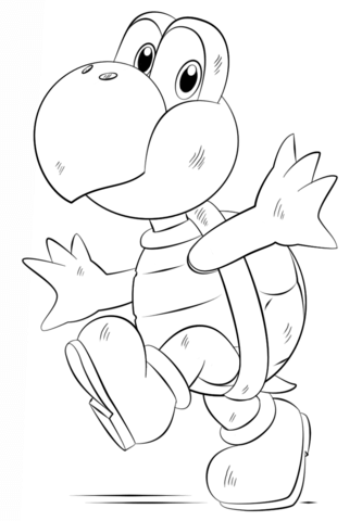 Koopa Troopa Coloring Page